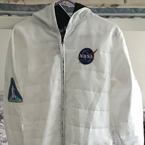 Nasa Full Bodysuit Pajamas Cosplay White M NWT